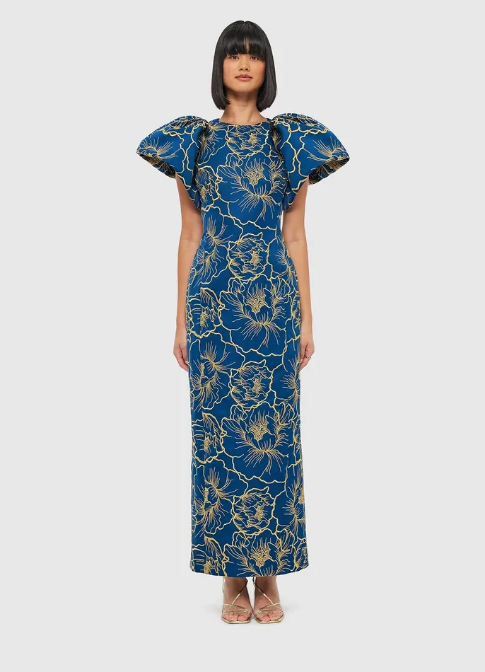 Dresses and Jumpsuits LEO LIN Women Lucinda Maxi Dress 8211 Marine Blue