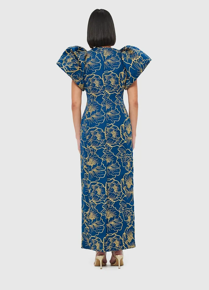 Dresses and Jumpsuits LEO LIN Women Lucinda Maxi Dress 8211 Marine Blue