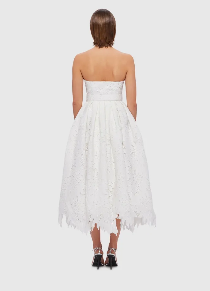 Dresses and Jumpsuits LEO LIN Women Norine Bustier Midi Dress 8211 Snow