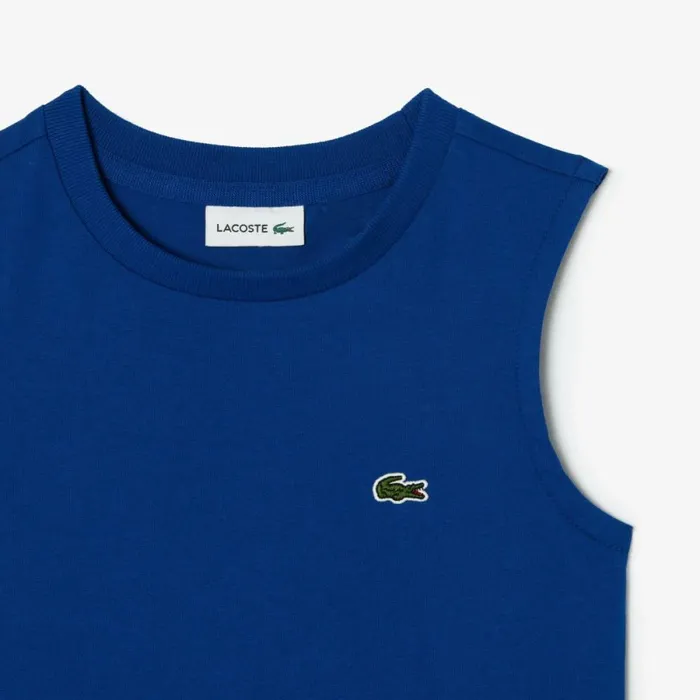 Dresses and Skirts Kids Lacoste Kids039 Sleeveless Pleat Skirt Dress Navy Blue White Y1v