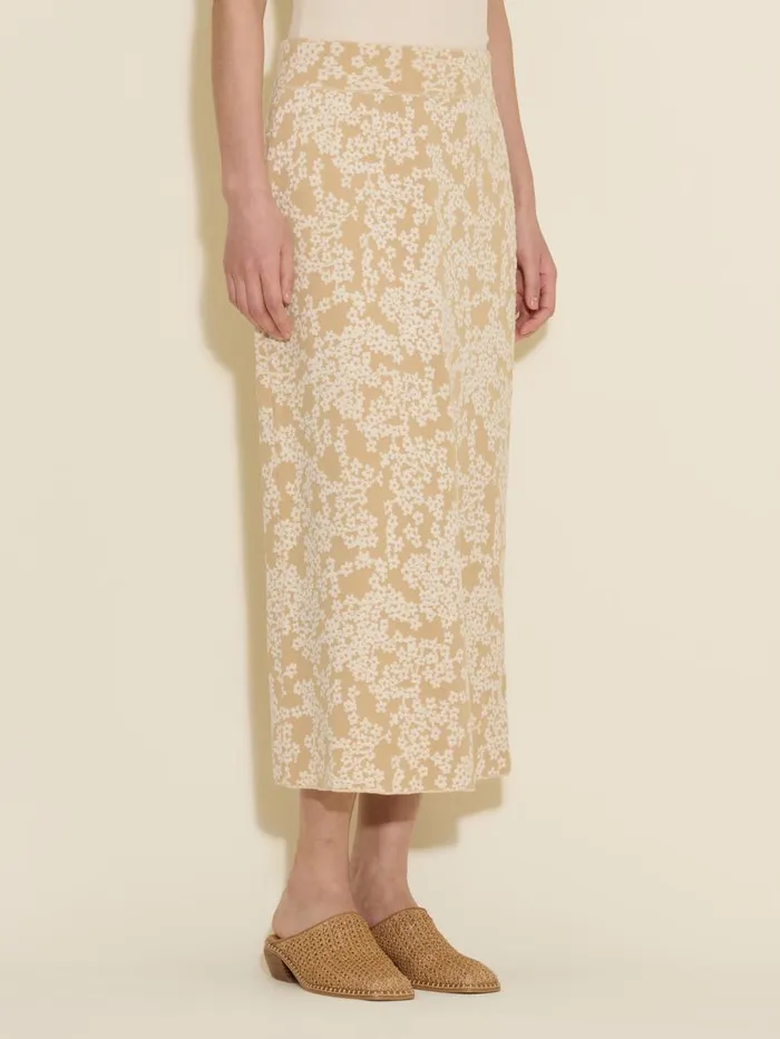 Dresses and Skirts Women Holzweiler Tine Jacquard Knit Skirt Beige Mix