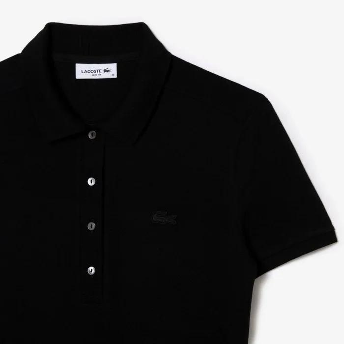 Dresses Women Lacoste Women039s Slim Fit Stretch Cotton Piqu Polo Dress Black 031