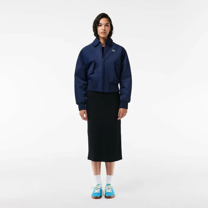 Dresses Women Lacoste Womens PoloStyle Midi Dress Black 031