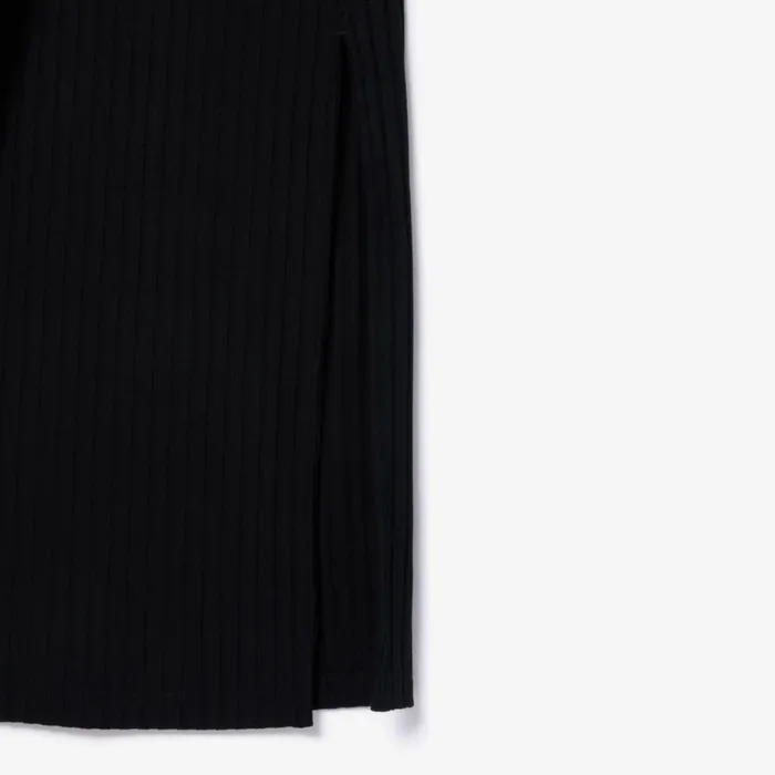 Dresses Women Lacoste Womens PoloStyle Midi Dress Black 031