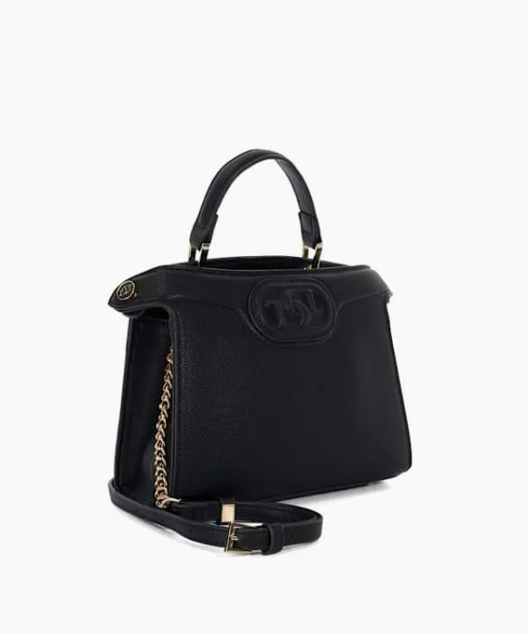 Dune London Black Handbags Women Daily Black Embossed Logo Tote Bag Black