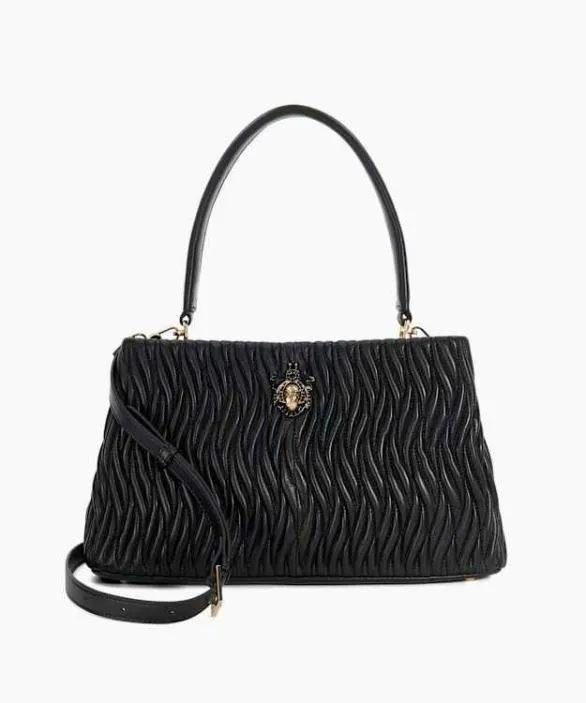 Dune London Black Handbags Women Darla Black Leather Quilted Dune Bug Embellished Shoulder Bag Black Dune London Black Handbags Women Darla Black Leather Quilted Dune Bug Embellished Shoulder Bag Black
