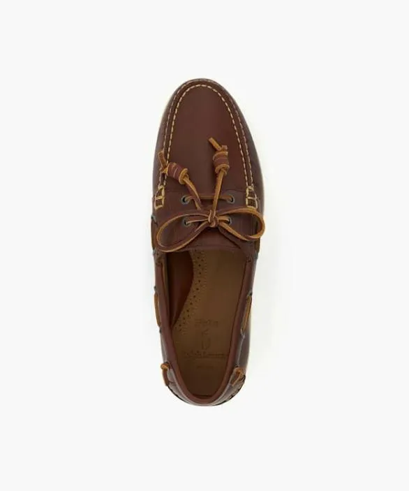 Dune London Boat Shoes Men Merton Slip On Tan Leather Boat Shoes Brown