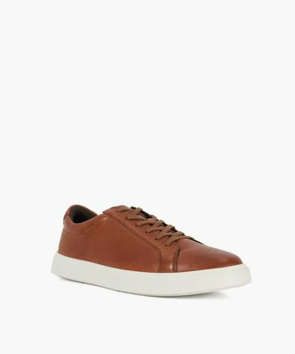 Dune London Brown Shoes Men Tais Tan Suede Lace Up Shoes Brown