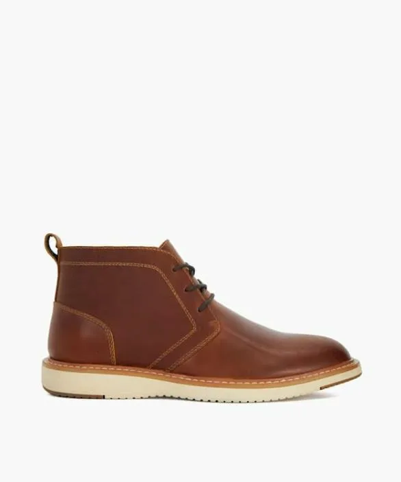 Dune London Chukka Boots Men Chander Brown Wedge Sole Chukka Boots Brown