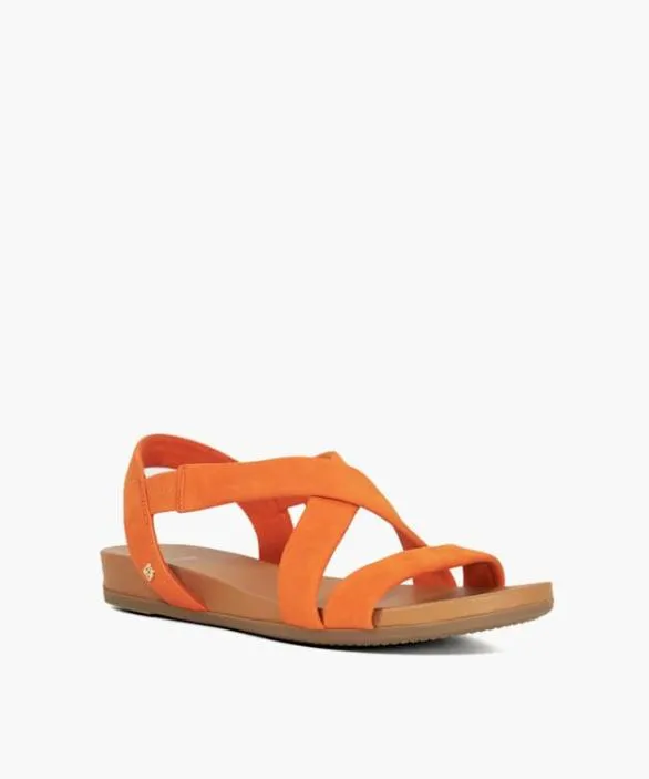 Dune London Flat Sandals Women Landies Orange Flat Sandals Orange