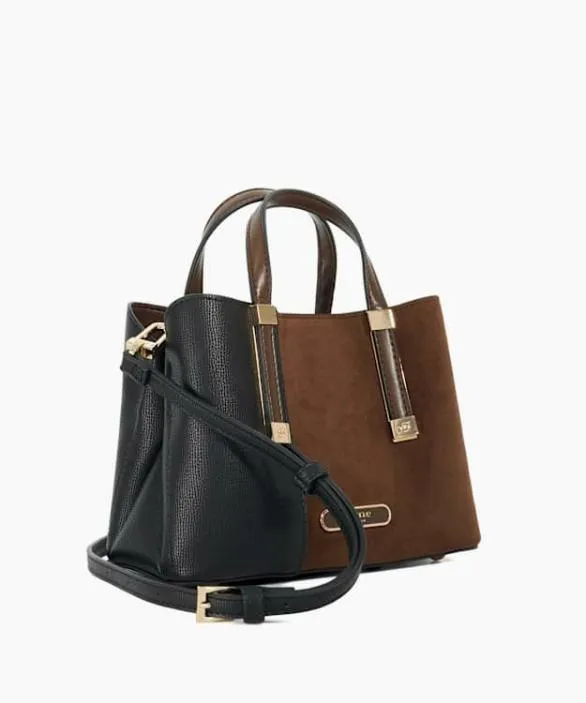 Dune London Handbags Women Dinkydorry Dark Brown Textured Tote Bag Brown