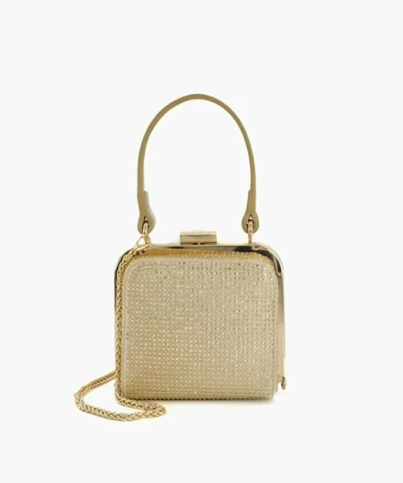 Dune London Handbags Women Santerini Gold Micro Grab Bag Metallic