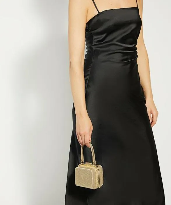 Dune London Handbags Women Santerini Gold Micro Grab Bag Metallic