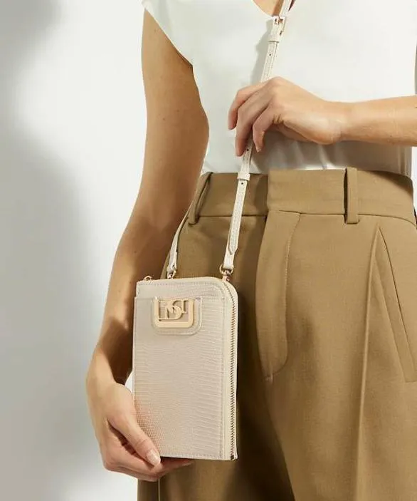 Dune London Handbags Women Standing Ecru Logo Mirror Zip Purse Neutral