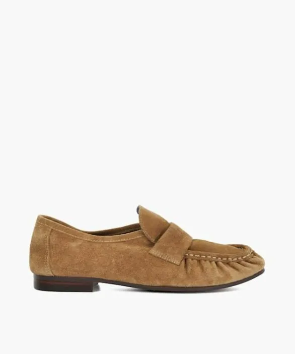 Dune London Loafers Women Gemi Taupe Gathered Detail Loafers Neutral