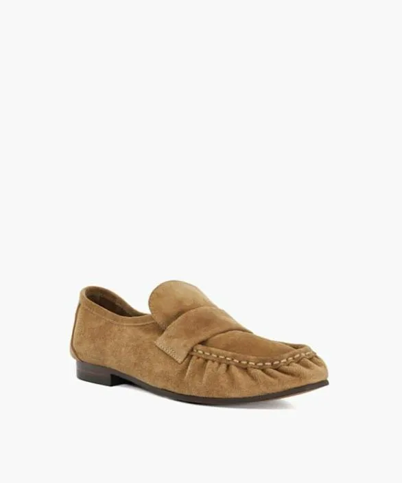 Dune London Loafers Women Gemi Taupe Gathered Detail Loafers Neutral