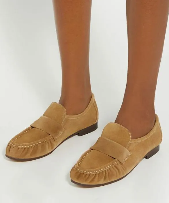 Dune London Loafers Women Gemi Taupe Gathered Detail Loafers Neutral