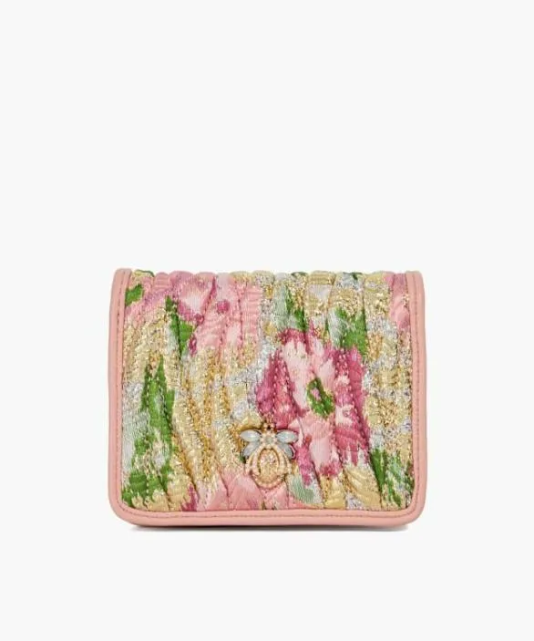 Dune London Purses Women Kaci Pink Quilted Floral Dune Bug Purse Pink