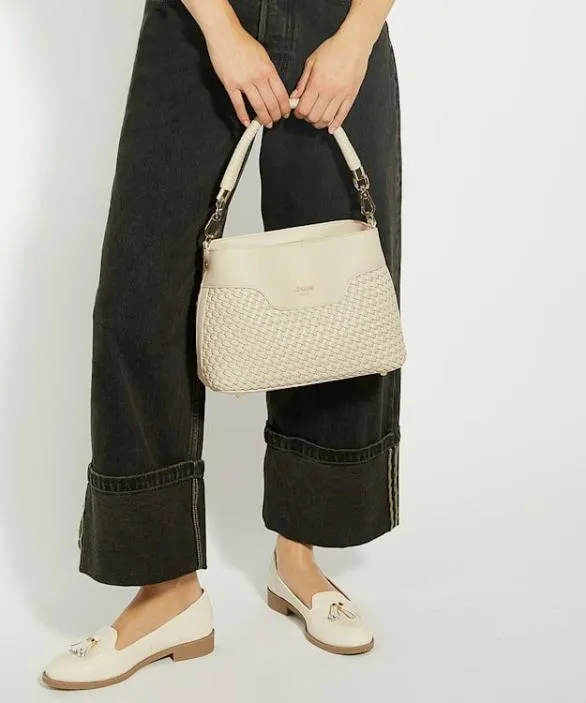 Dune London Shoulder Bags Women Dinidelphie Ecru Top Handle Shoulder Bag Black