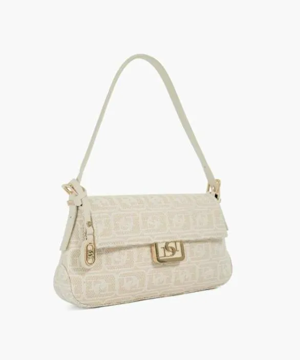 Dune London Shoulder Bags Women Highgate Cream Monogram Shoulder Bag Neutral Fabric