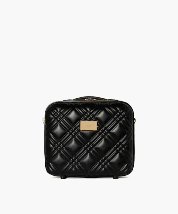 Dune London Suitcases and Luggage Women Orchester Vanit Black Small HardShell Crossbody Luggage Black Dune London Suitcases and Luggage Women Orchester Vanit Black Small HardShell Crossbody Luggage Black