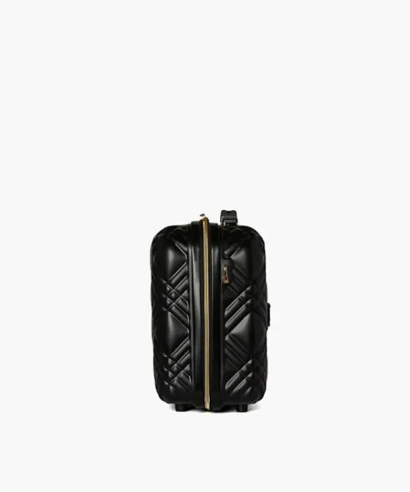 Dune London Suitcases and Luggage Women Orchester Vanit Black Small HardShell Crossbody Luggage Black