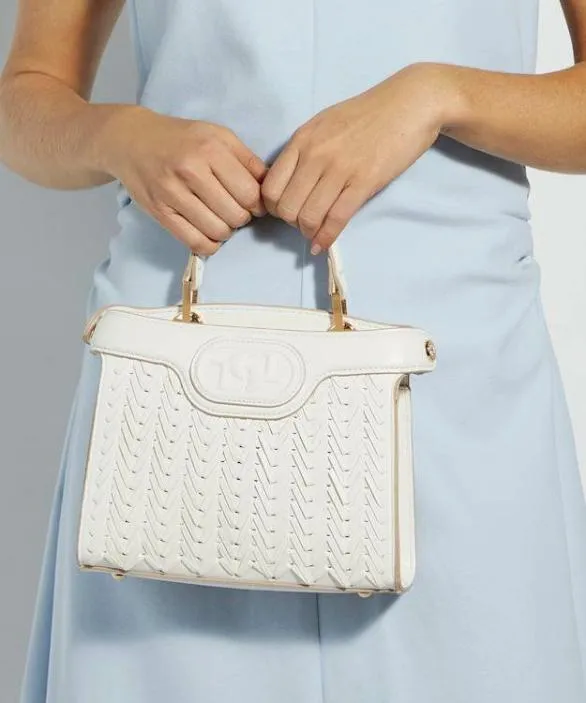 Dune London Tote Bags Women Daily White Embossed Logo Tote Bag White