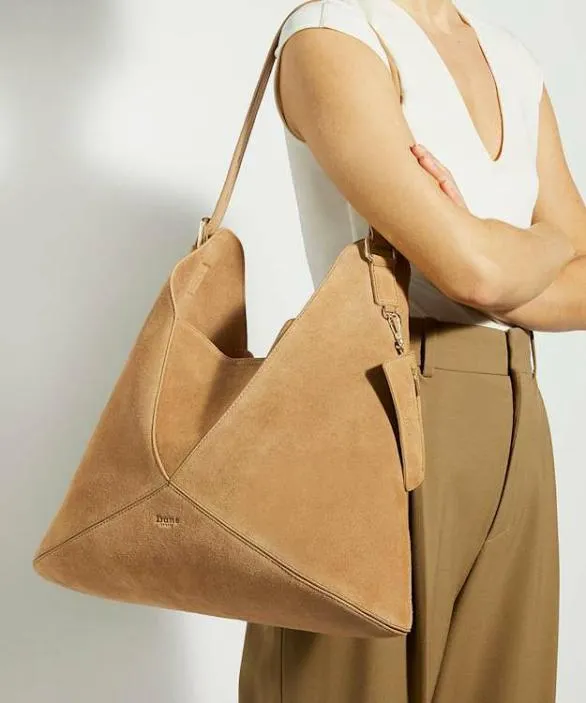 Dune London Tote Bags Women Dearest Tan Suede Tote Brown