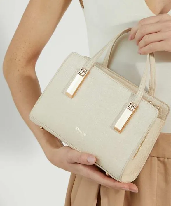 Dune London Tote Bags Women Dinkydenbeigh Ecru Small Tote Bag Neutral Synthetic