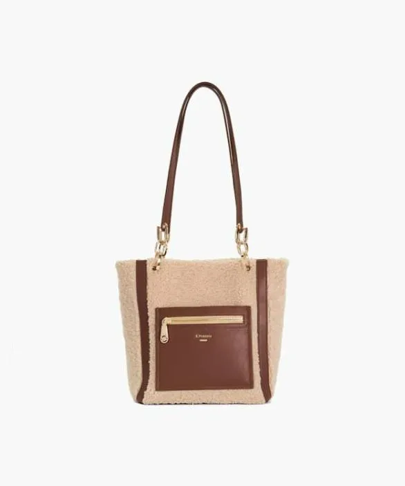 Dune London Tote Bags Women Duckie Tan Long Handle Logo Tote Neutral