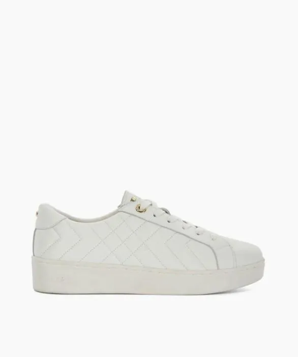 Dune London Trainers Women Egent White Quilted Platform Sole LaceUp Trainers White Dune London Trainers Women Egent White Quilted Platform Sole LaceUp Trainers White