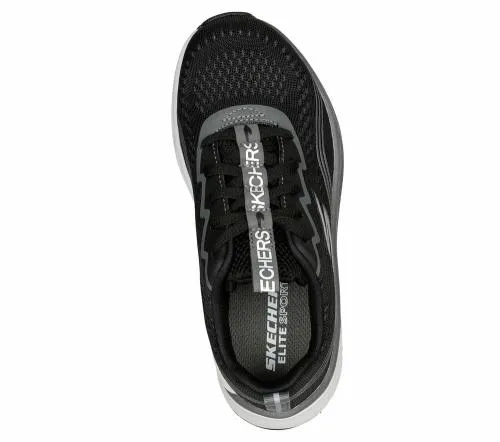 Elite Sport 8211 PushPace Black Charcoal Kids SKECHERS Kids UK Sizes 9525