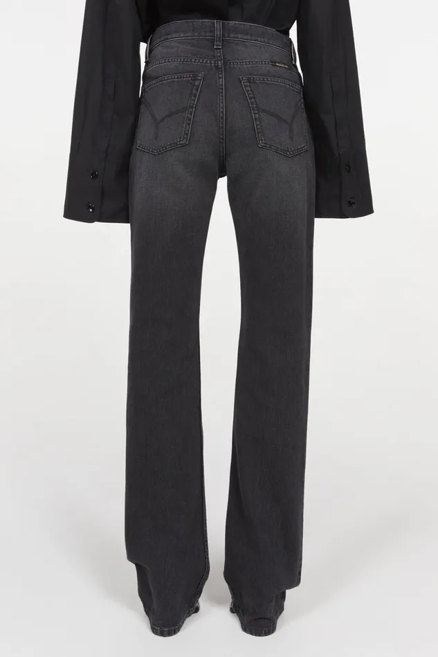 Extended Flare Denim Black Women Rodebjer Denim