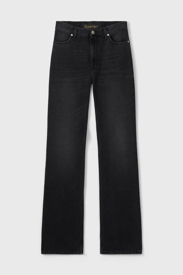 Extended Flare Denim Black Women Rodebjer Denim