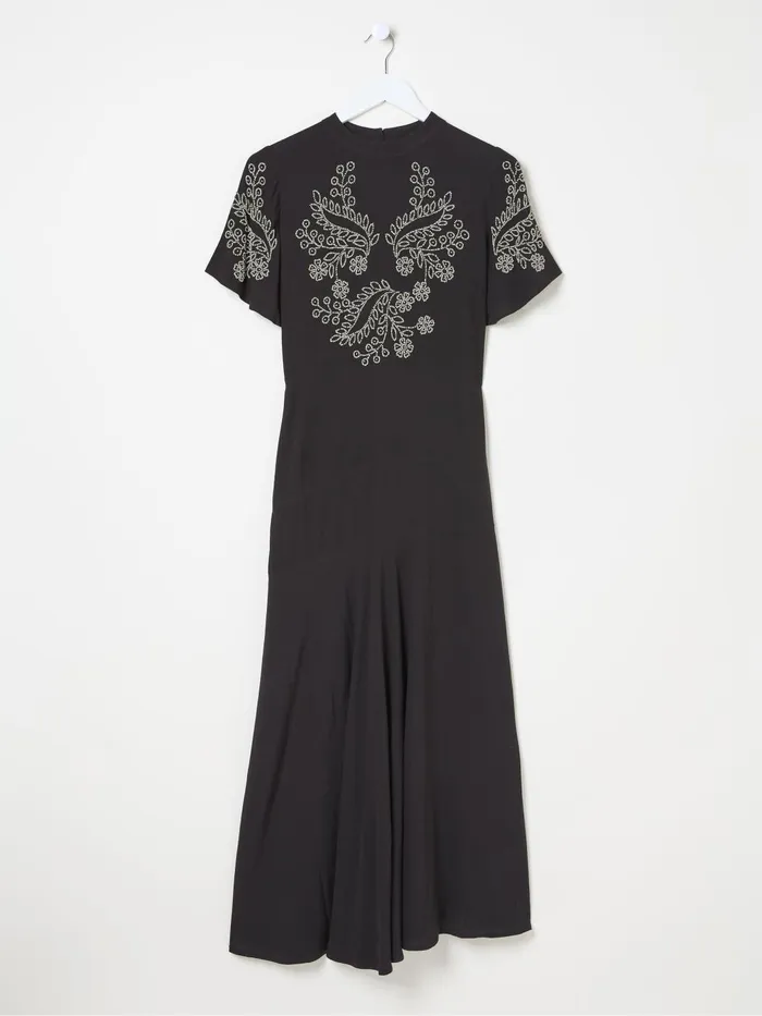 Fat Face Dresses Margot Black Beaded Maxi Dress 8211 Women
