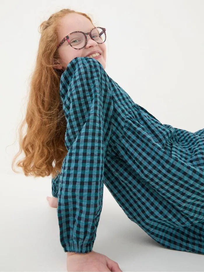 Fat Face Dresses Polly Blue Gingham Dress 8211 Kids