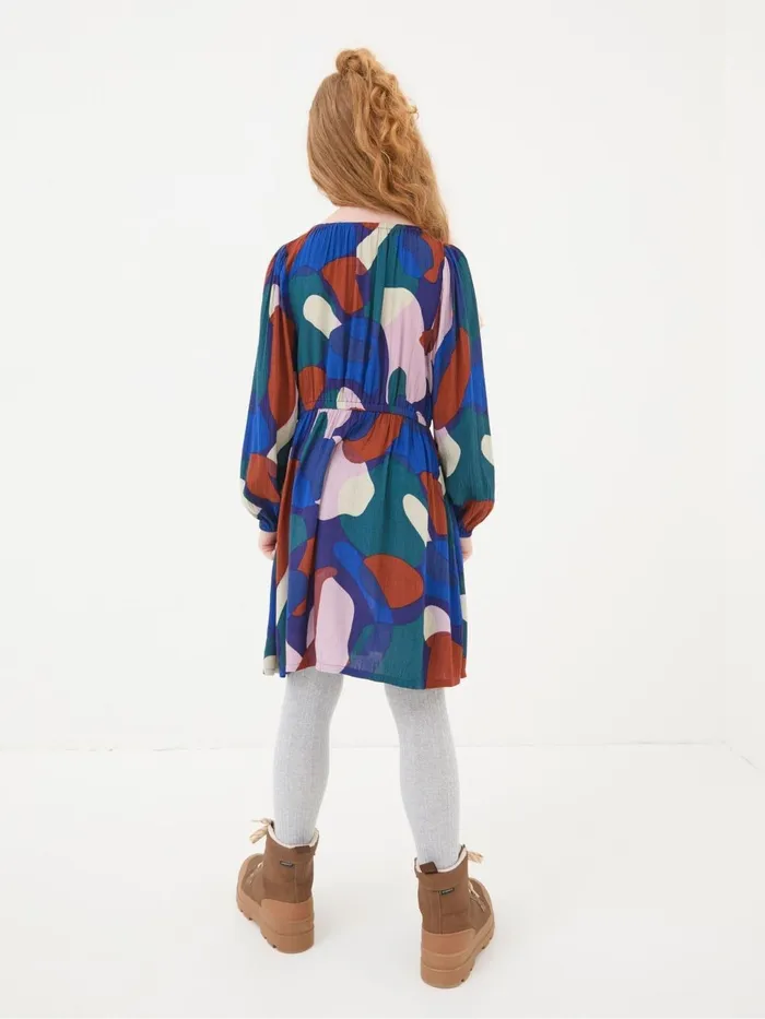Fat Face Dresses Sasha Blue Abstract Dress 8211 Kids