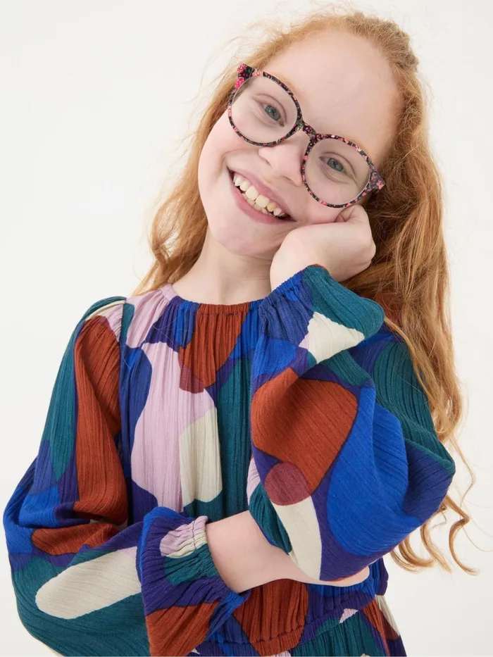 Fat Face Dresses Sasha Blue Abstract Dress 8211 Kids