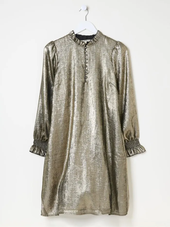 Fat Face Dresses Silas Gold Metallic Dress 8211 Women