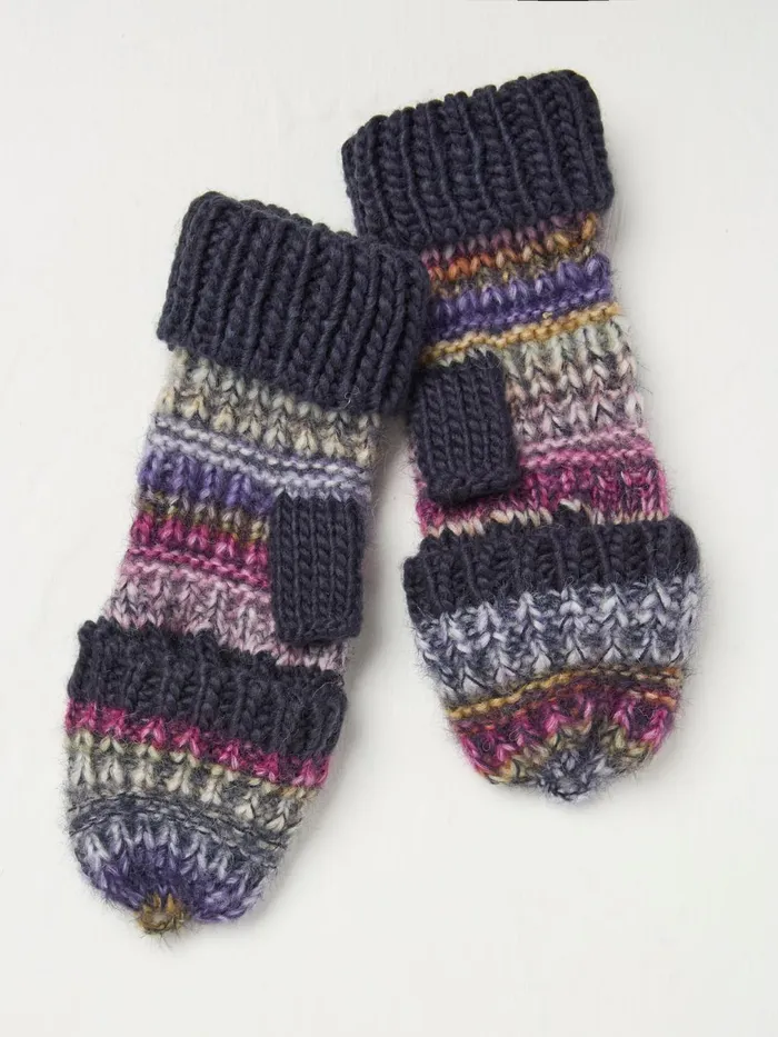 Fat Face Gloves Navy Spacedye Overflap Gloves 8211 Women Fat Face Gloves Navy Spacedye Overflap Gloves 8211 Women
