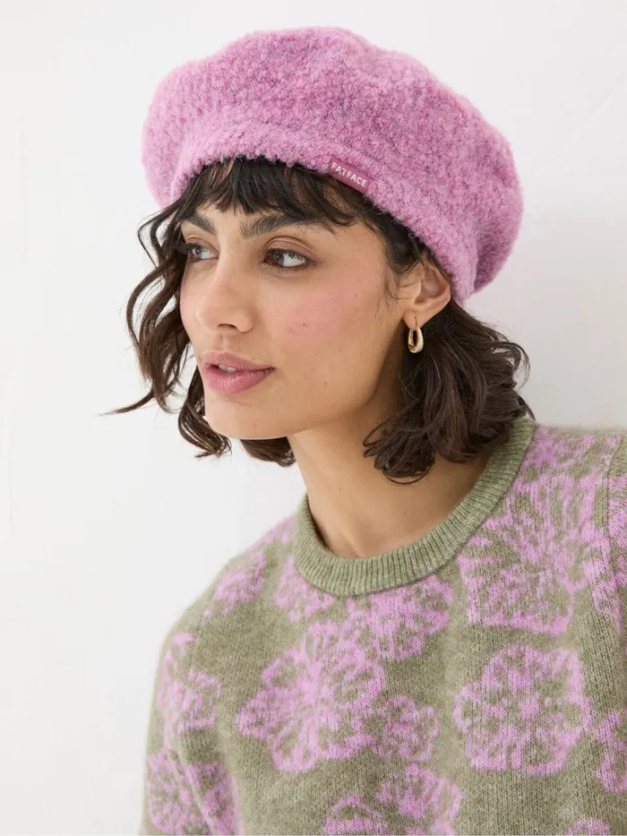 Fat Face Hats Beret Pink Hat 8211 Women