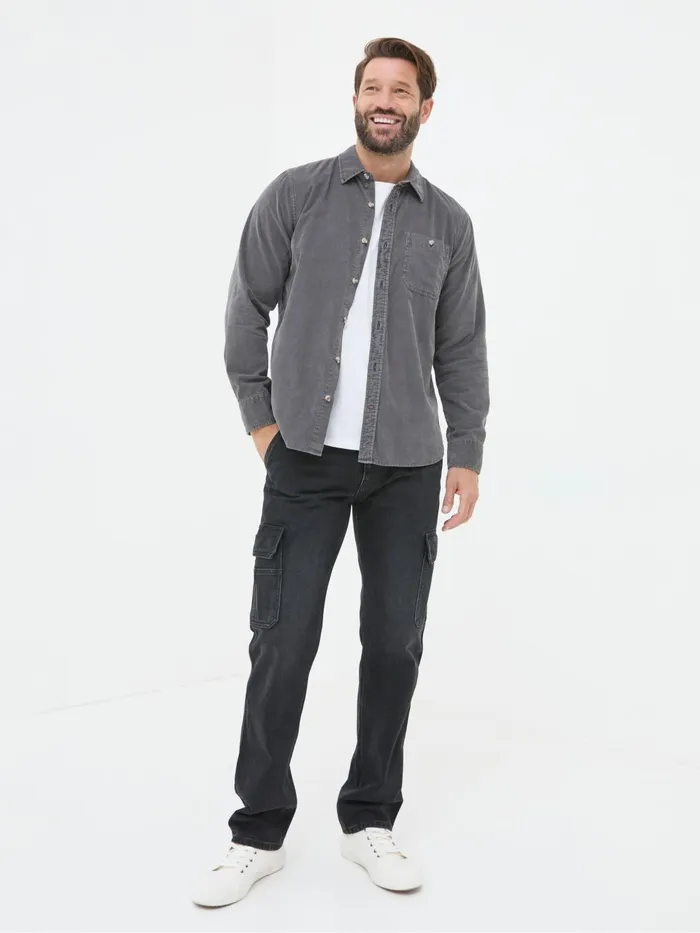 Fat Face Jeans Black Cargo Jeans 8211 Men