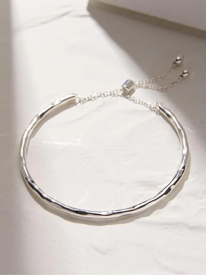 Fat Face Jewellery Silver Adjustable Bangle 8211 Women