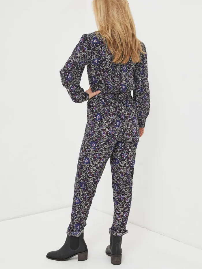 Fat Face Jumpsuits and Playsuits Black Vinnie Floral Jumpsuit 8211 Women