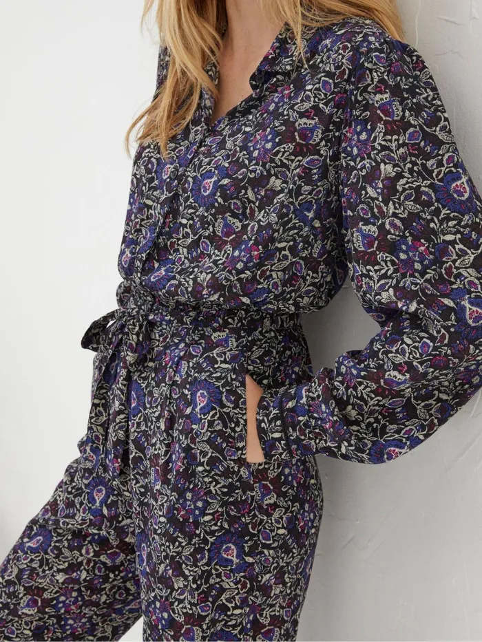 Fat Face Jumpsuits and Playsuits Black Vinnie Floral Jumpsuit 8211 Women