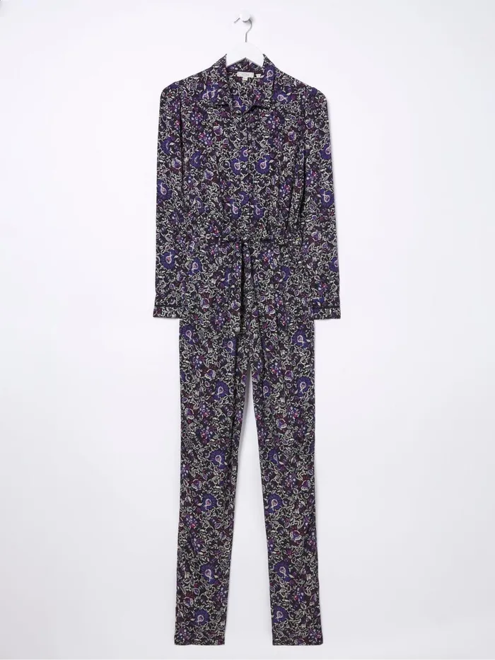 Fat Face Jumpsuits and Playsuits Black Vinnie Floral Jumpsuit 8211 Women