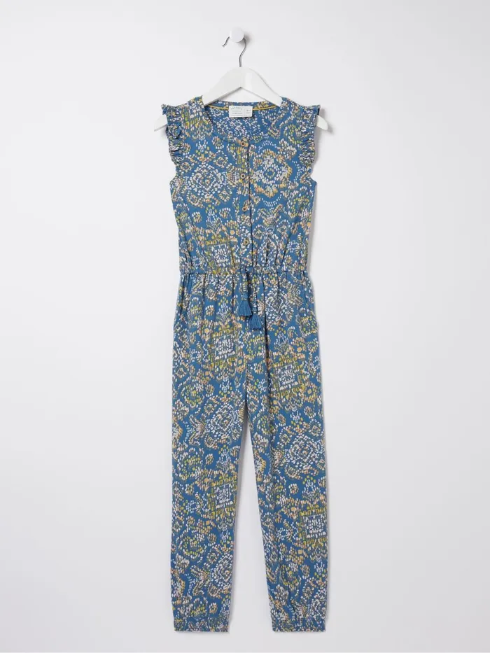 Fat Face Jumpsuits and Playsuits Blue Aztec Jersey Printed Jumpsuit 8211 Kids