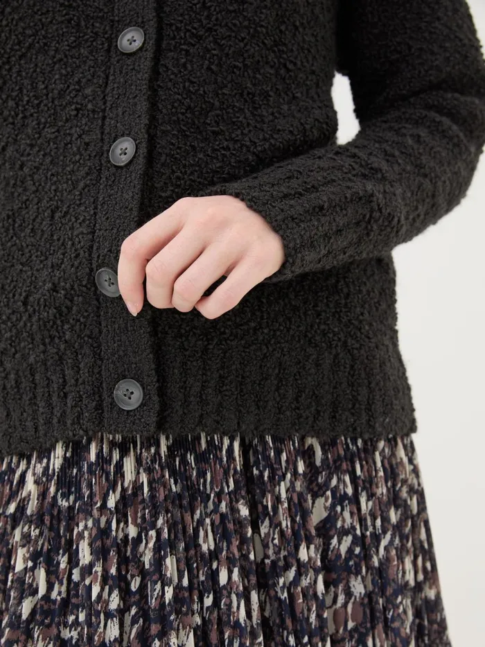 Fat Face Knitwear Black Bea Boucle Cardigan 8211 Women
