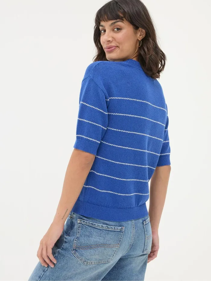Fat Face Knitwear Blue Taya Knitted Top 8211 Women