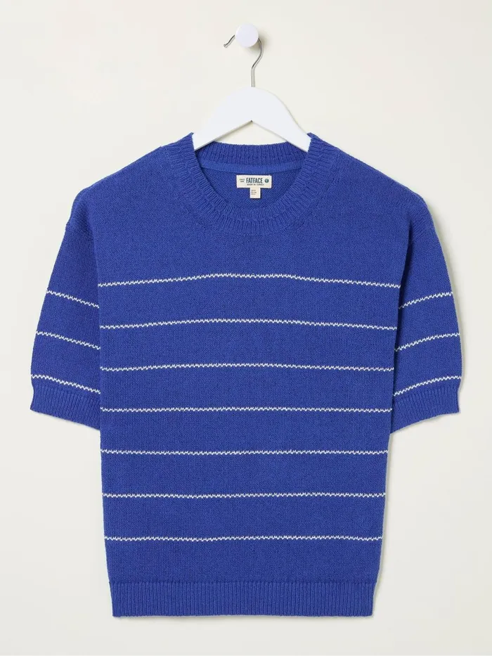 Fat Face Knitwear Blue Taya Knitted Top 8211 Women
